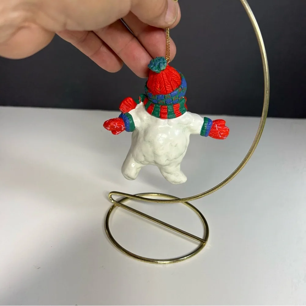 Christmas Snowman Ornament Hanging Scarf Hat Mittens‎ 4